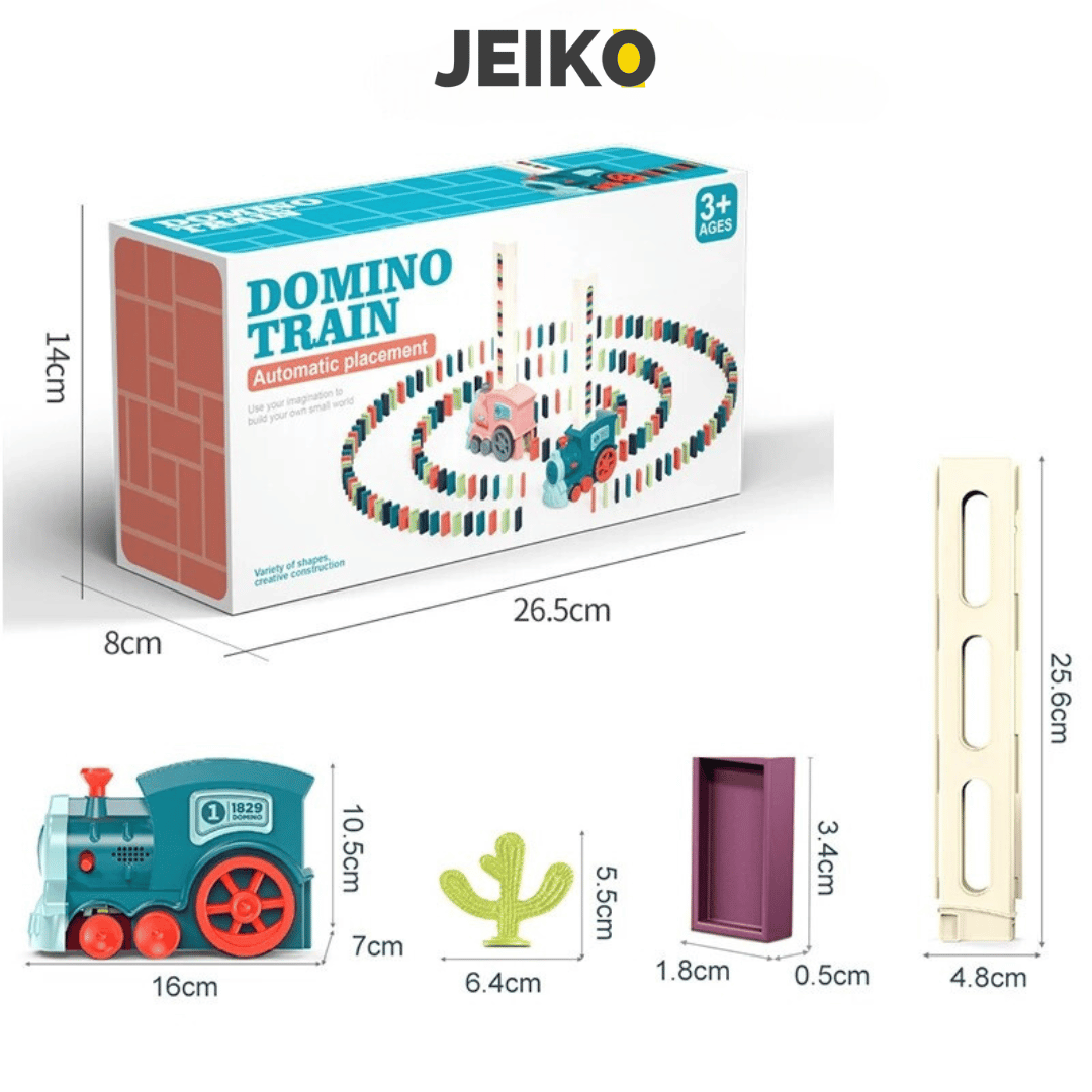 DominoTrain® Tren de dominó didáctico: aprendizaje y diversión infinita